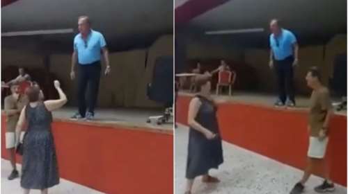 &quot;Είσαι ξεφτίλα&quot;: Ο δήμαρχος Νέας Προποντίδας Χαλκιδικής επιτίθεται σε γυναίκα σε σύσκεψη για πανηγύρι [βίντεο]