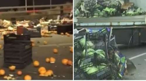 Λάχανα στην εθνική οδό: Ο οδηγός της νταλίκας είχε ντελαπάρει και στον Κηφισό με πορτοκάλια πριν δύο χρόνια [βίντεο]