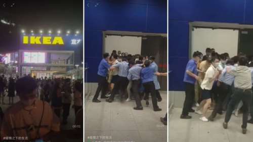 Σανγκάη: Πανικός σε κατάστημα ΙΚΕΑ - Οι πελάτες τρέχουν να βγουν μόλις ανακοινώθηκε καραντίνα για κρούσμα COVID