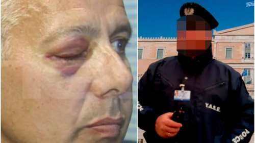 Ανατριχιαστική μαρτυρία για τον αστυνομικό της Βουλής: Κατέβηκε από τη μηχανή και άρχισε να με γρονθοκοπεί [βίντεο]
