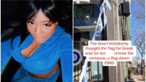 ΗΠΑ:  &quot;Χειροπέδες&quot; στην TikToker που έσκιζε κατά... λάθος ελληνικές σημαίες στο Νιου Τζέρσεϊ - Η ανάρτηση που την &quot;έκαψε&quot;