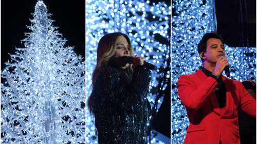 Περιστέρι: Φαντασμαγορική φωταγώγηση του χριστουγεννιάτικου δέντρου με Έλλη Κοκκίνου και Δήμο Αναστασιάδη