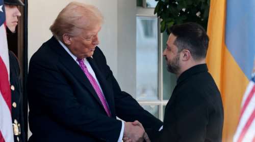 Νέο κομπλιμένο Τραμπ σε Ζελένσκι για το ντύσιμό του: &quot;Είναι πολύ στιλάτο&quot; [βίντεο]