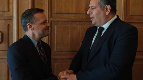 Συνάντηση Χάρη Δούκα με τον Παλαιστίνιο πρέσβη στην Αθήνα - &quot;Ιστορικοί δεσμοί των δύο λαών&quot; [βίντεο]