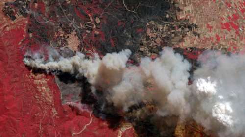 Φωτιά στην Αλεξανδρούπολη: Σοκαριστικές φωτογραφίες από δορυφόρο αποκαλύπτουν το μέγεθος της καταστροφής