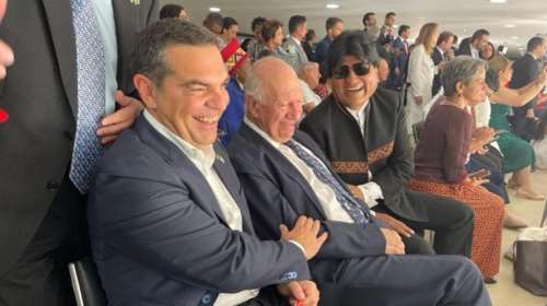 Τρεις γενιές αριστερών: Η ατάκα του Έβο Μοράλες σε Αλέξη Τσίπρα στην ορκωμοσία Λούλα στη Βραζιλία