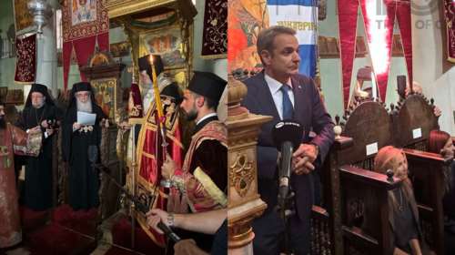 Μονή Σινά: Η ενθρόνιση του Αρχιεπισκόπου Συμεών - Παρών ο Κ. Μητσοτάκης και η Μαρέβα [αποκλειστικές εικόνες]
