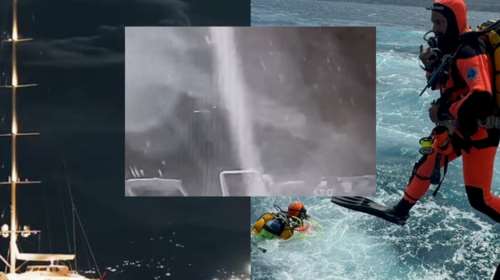 Σικελία: Βίντεο έχει καταγράψει τη στιγμή που βυθίστηκε το γιοτ - &quot;Εξαφανίστηκε σε 60 δεύτερα&quot; - Εγκλωβισμένοι μέσα στο σκάφος οι αγνοούμενοι