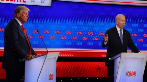 Πρώτη τηλεμαχία Μπάιντεν και Τραμπ: Αντάλλαξαν κατηγορίες και προσβολές, διαφώνησαν για Ουκρανία, Μέση Ανατολή και οικονομία