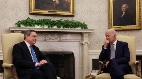 Συνάντηση Μπάιντεν με Ντράγκι: "Ο Πούτιν νόμιζε ότι θα μας δίχαζε, αλλά απέτυχε"