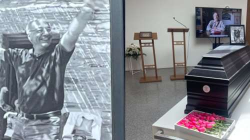 Κώστας Ρεσβάνης: Συγκίνηση στο τελευταίο &quot;αντίο&quot; - Με τη &quot;Συννεφιασμένη Κυριακή&quot; τον αποχαιρέτησαν στη Ριτσώνα [εικόνες]