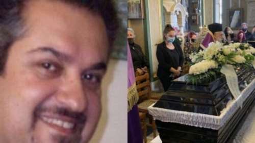 Τήνος: Θρήνος στην κηδεία του αδικοχαμένου αγιογράφου - Τραγική φιγούρα η μητέρα του [εικόνες]