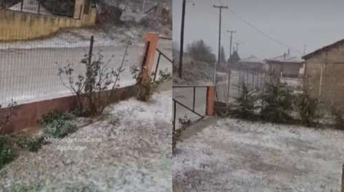 Θεσσαλονίκη: Έπεσαν τα πρώτα χιόνια στα ορεινά - Με αντιολισθητικές αλυσίδες σε Λαχανά, Βερτίσκο και Σοχό