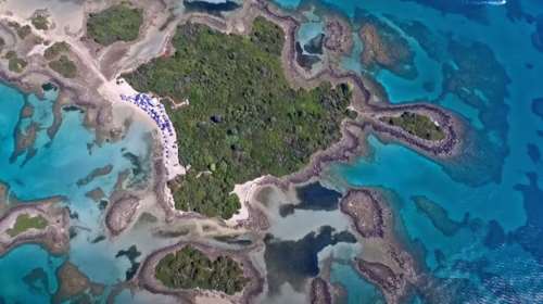 Οι... Μπάχαμες της Ελλάδας βρίσκονται στην Εύβοια - Χρυσή άμμος, πράσινο και τιρκουάζ νερά [βίντεο]