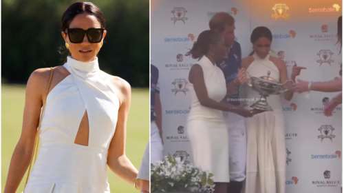 Η μεγάλη αμηχανία: Η στιγμή που η Μέγκαν Μαρκλ διώχνει μια μαύρη γυναίκα από το πλευρό του Χάρι στην απονομή