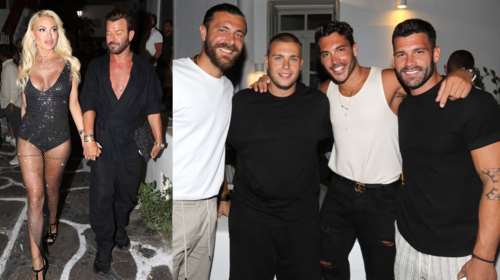 Στην ίδια παρέα Αλεξάνδρα Παναγιώταρου και Στάθης Σχίζας: Το αποκαλυπτικό φόρεμα και το ψυχρό κλίμα [Βίντεο - Εικόνες]