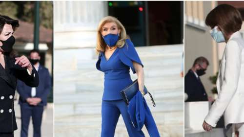 Λαμπερές εμφανίσεις στο Ζάππειο: Το μάξι της Αγγελοπούλου, το total μπλε της Μαριάννας Βαρδινογιάννη και η Μόνικα με τις αρβύλες