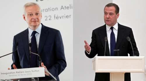 Απίστευτος διάλογος Λεμέρ- Μεντβέντεφ: &quot;Θα προκαλέσουμε κατάρρευση της ρωσικής οικονομίας&quot;- &quot;Προσέξτε τα λόγια σας&quot;