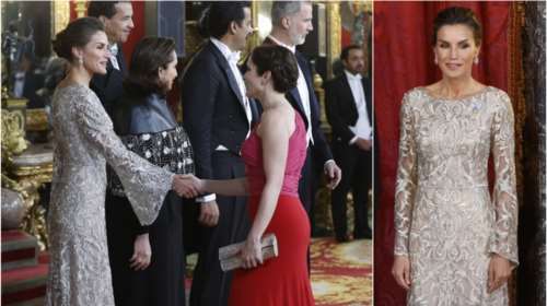 Θεαματική η βασίλισσα Λετίσια: Το γοργονέ δαντελένιο φόρεμα και η λεπτομέρεια που έκανε τη διαφορά