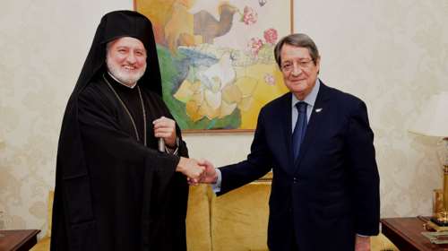 Τετ-α-τετ Ελπιδοφόρου – Αναστασιάδη μετά τη θύελλα: &quot;Μετά την απολογία του, το θέμα έληξε&quot; είπε ο Κύπριος πρόεδρος