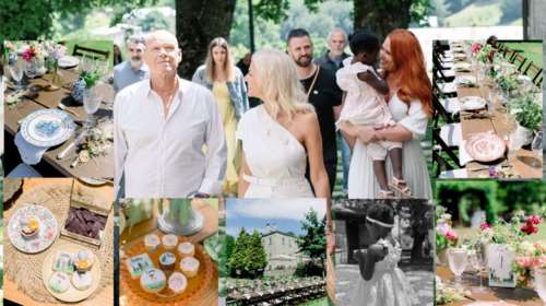 Καλημέρης - Κοντοβά - Χρηστίδου: Νέες φωτογραφίες από την φλοράλ βάφτιση της Έιντα