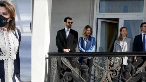 Οι γιοι και οι νύφες της Γιάννας Αγγελοπούλου στα &quot;θεωρεία&quot; της Μεγάλης Βρετανίας