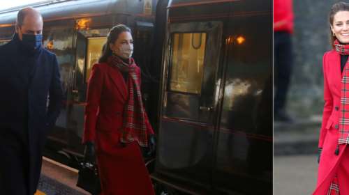 Φουλ του καρό: Η Κέιτ Μίντλετον και η απροσδόκητη εμφάνιση στο βασιλικό τρένο
