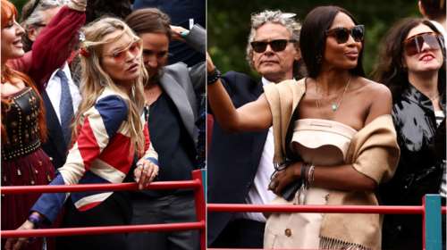 Κέιτ Μος - Ναόμι Κάμπελ: Με εκπληκτικά looks στην παρέλαση της βασίλισσας Ελισάβετ