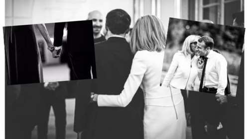 Εμανουέλ Μακρόν και Μπριζίτ Μακρόν backstage: Τα απίθανα πορτρέτα