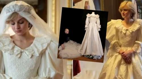 Έμα Κόριν - The Crown: Η πρόβα νυφικού και το making of της τεράστιας ουράς