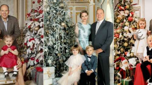 "Νεράιδα" με χρυσό φόρεμα η πριγκίπισσα Σαρλίν: Το εντελώς διαφορετικό χριστουγεννιάτικο πορτρέτο