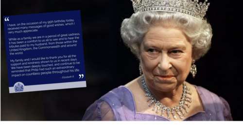 Συγκινημένη η Βασίλισσα Ελισάβετ: Σας ευχαριστώ για τη συμπαράσταση στο πένθος μου