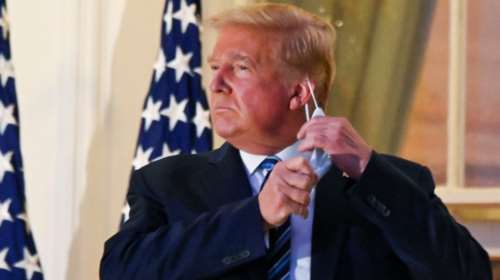 Πήρε εξιτήριο ο αμετανόητος Τραμπ μετά από 72 ώρες νοσηλείας - Γύρισε στο Λευκό Οίκο και έβγαλε τη μάσκα