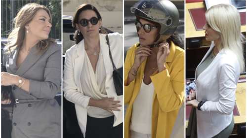 Κομψές στη Βουλή: Η βουλευτής της ΝΔ με το θεϊκό blazer dress, τα λευκά σακάκια και... το κράνος