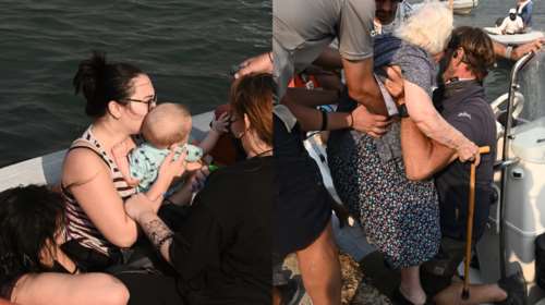 Νέα Αγχίαλος: Εκκενώθηκε άρον άρον διά θαλάσσης η περιοχή - Στιγμές πανικού στο λιμάνι [Βίντεο]