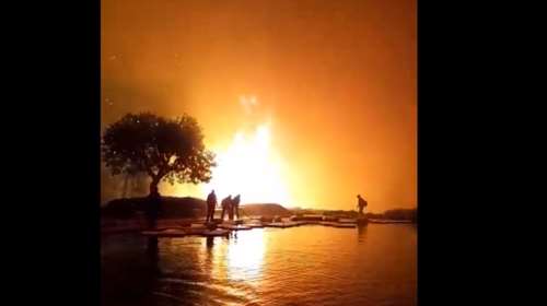 Φωτιά στο Κρανίδι: Τρομακτικό βίντεο μέσα από το φλεγόμενο 5άστερο ξενοδοχείο Amanzoe [εικόνες]