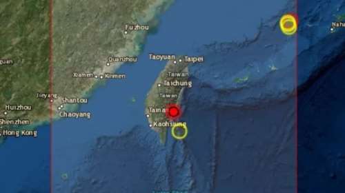 Ταϊβάν: Ισχυρός σεισμός 6,6 Ρίχτερ - Δεν εκδόθηκε προειδοποίηση για τσουνάμι