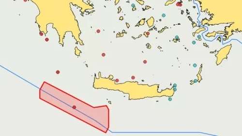 Νέα Navtex για σεισμικές έρευνες υδρογονανθράκων νοτιοδυτικά της Κρήτης