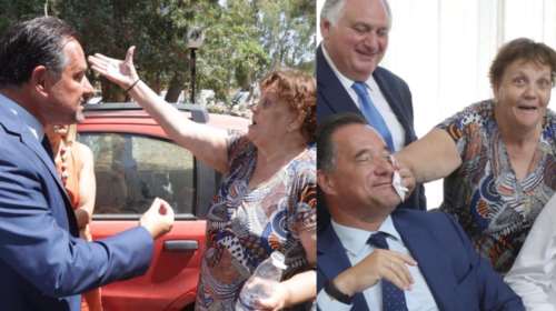 Επίσκεψη Γεωργιάδη στη Λέρο: Οι αποδοκιμασίες και η κυρία που "έστειλε ο Πολάκης", αλλά "στο τέλος με συμπάθησε" [εικόνες-βίντεο]