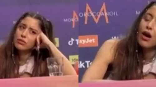 Eurovision 2024: Με γκριμάτσες και χασμουρητά αντέδρασε η Μαρίνα Σάττι όταν μιλούσε η Golan, η τραγουδίστρια του Ισραήλ