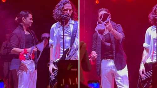 Χρήστος Μάστορας: Έπεσε κι αυτός θύμα &quot;επίθεσης&quot; με σουτιέν σε συναυλία στη Λάρισα [εικόνες, βίντεο]