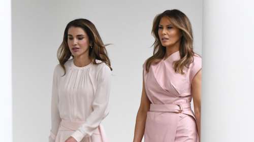 Απρόσμενη κοινή εμφάνιση για τη βασίλισσα Ράνια της Ιορδανίας και τη Μελάνια Τραμπ