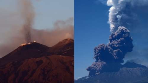 Αίτνα: Εικόνες και βίντεο από τις νέες εκρήξεις του ηφαιστείου της Σικελίας -  Πανικοβλήθηκαν οι τουρίστες