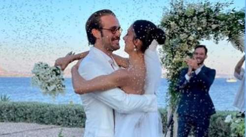 Παντρεύτηκε η σχεδιάστρια μόδας Νάντια Ράπτη - Ο παραμυθένιος γάμος δίπλα στη θάλασσα και το εντυπωσιακό νυφικό