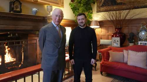 Βρετανία: Ο Ουκρανός πρόεδρος Ζελένσκι έγινε δεκτός από τον βασιλιά Κάρολο [εικόνες]