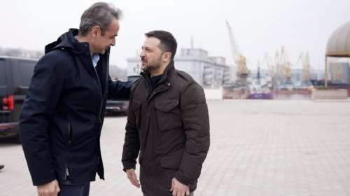 Το ευχαριστώ του Ζελένσκι στον Μητσοτάκη: Γενναία η επίσκεψη στην Οδησσό, να μην αφήσουμε τη Ρωσία να εκφοβίζει
