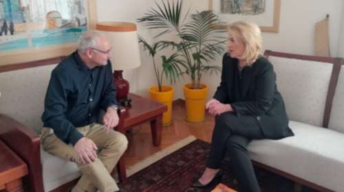 Συναντήσεις με τον Ισραηλινό και τον Παλαιστίνιο πρέσβη στην Ελλάδα είχε η Ρένα Δούρου [εικόνες]