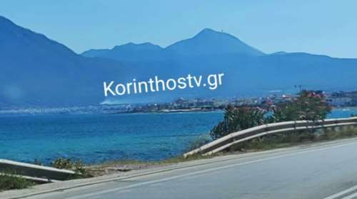 Έσβησε η φωτιά στο Λουτράκι, στην περιοχή Σκάρπα