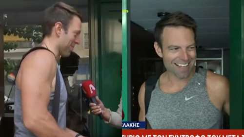 Στέφανος Κασσελάκης: Χαλάρωση στο γυμναστήριο με αμάνικο φανελάκι - Η "πολιορκία" από τους δημοσιογράφους [Βίντεο]