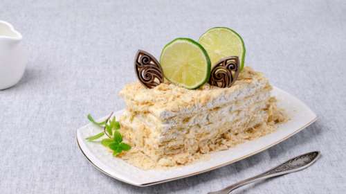 Συνταγή για ελαφρύ μιλφέιγ λεμόνι - Αρωματικό, με κρέμα σαν αφρός